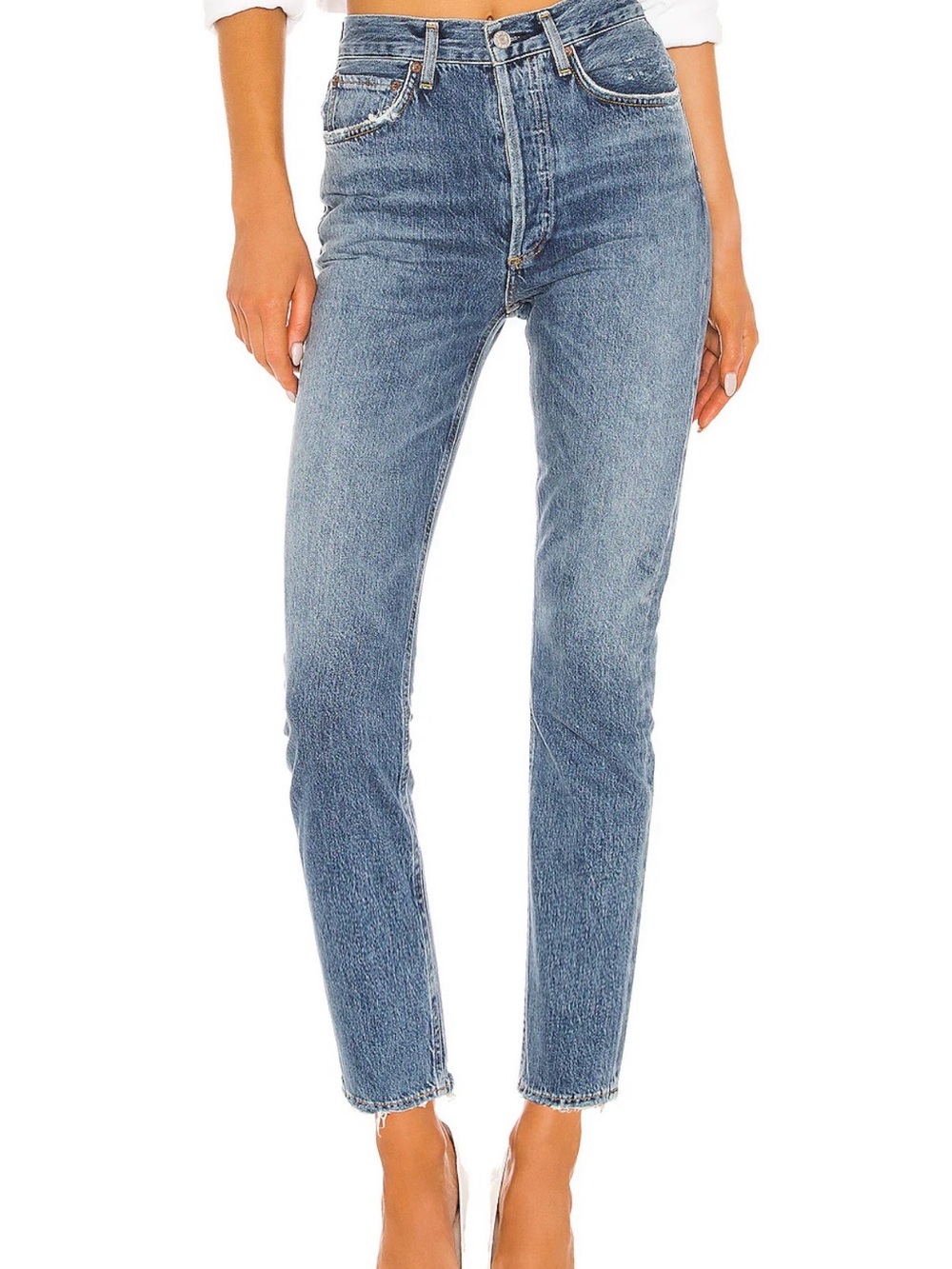 Agolde Riley High Rise Straight
Crop Jeans